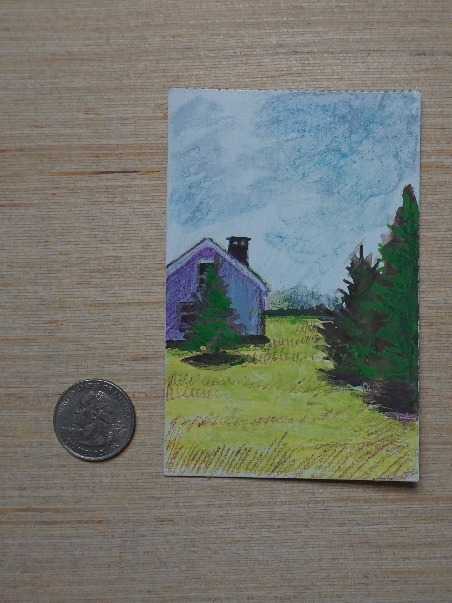 Mini Oceanside View Painting
