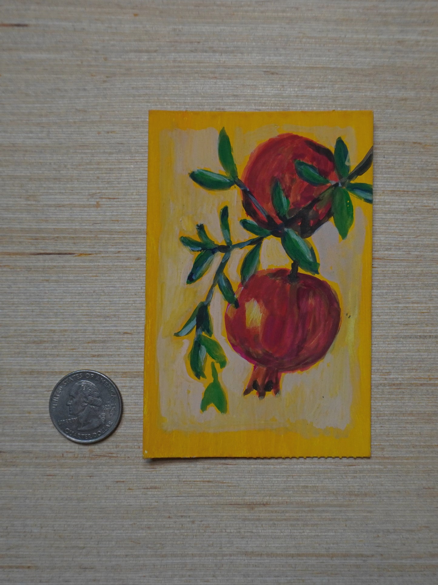 Mini Pomegranate Painting