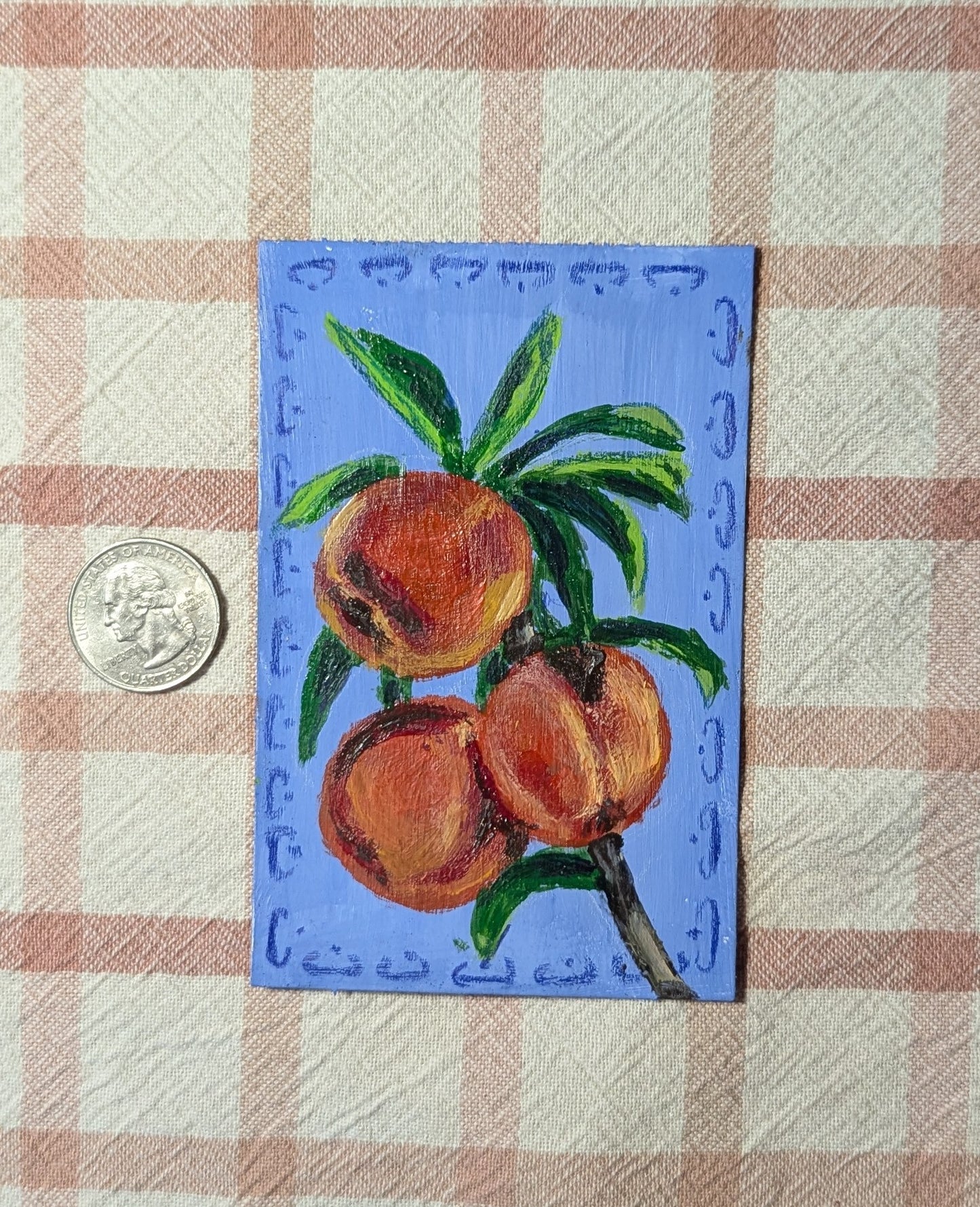 Mini Peach Painting