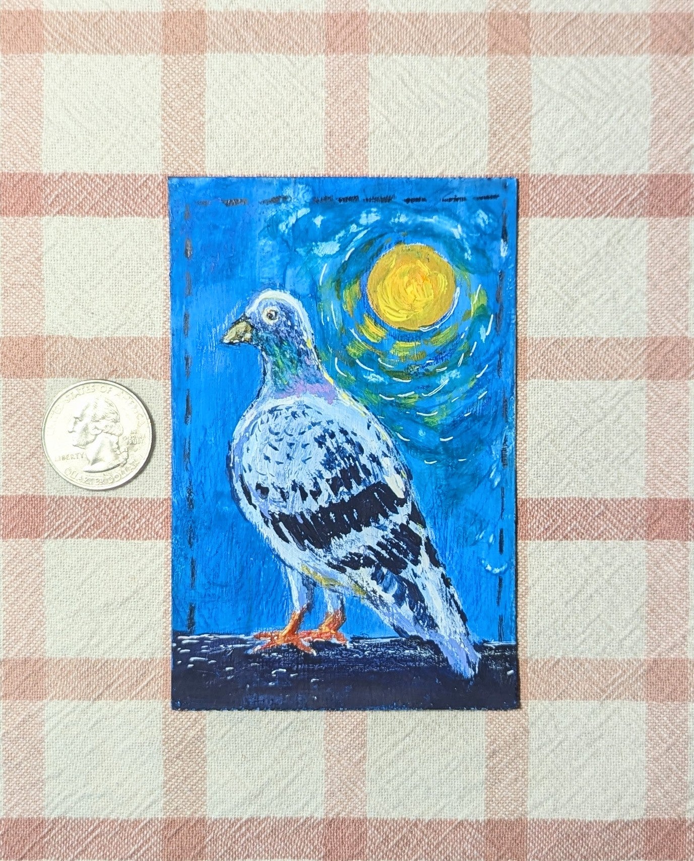 Mini Pigeon Painting