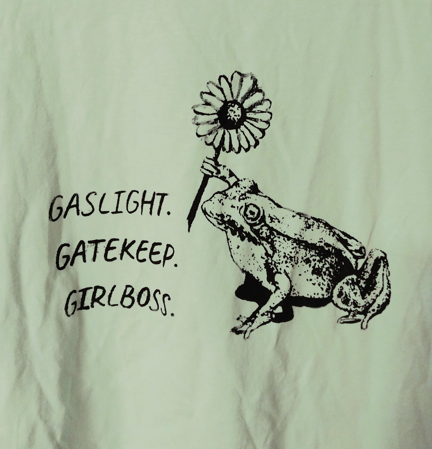 Large Gaslighting frog shirt