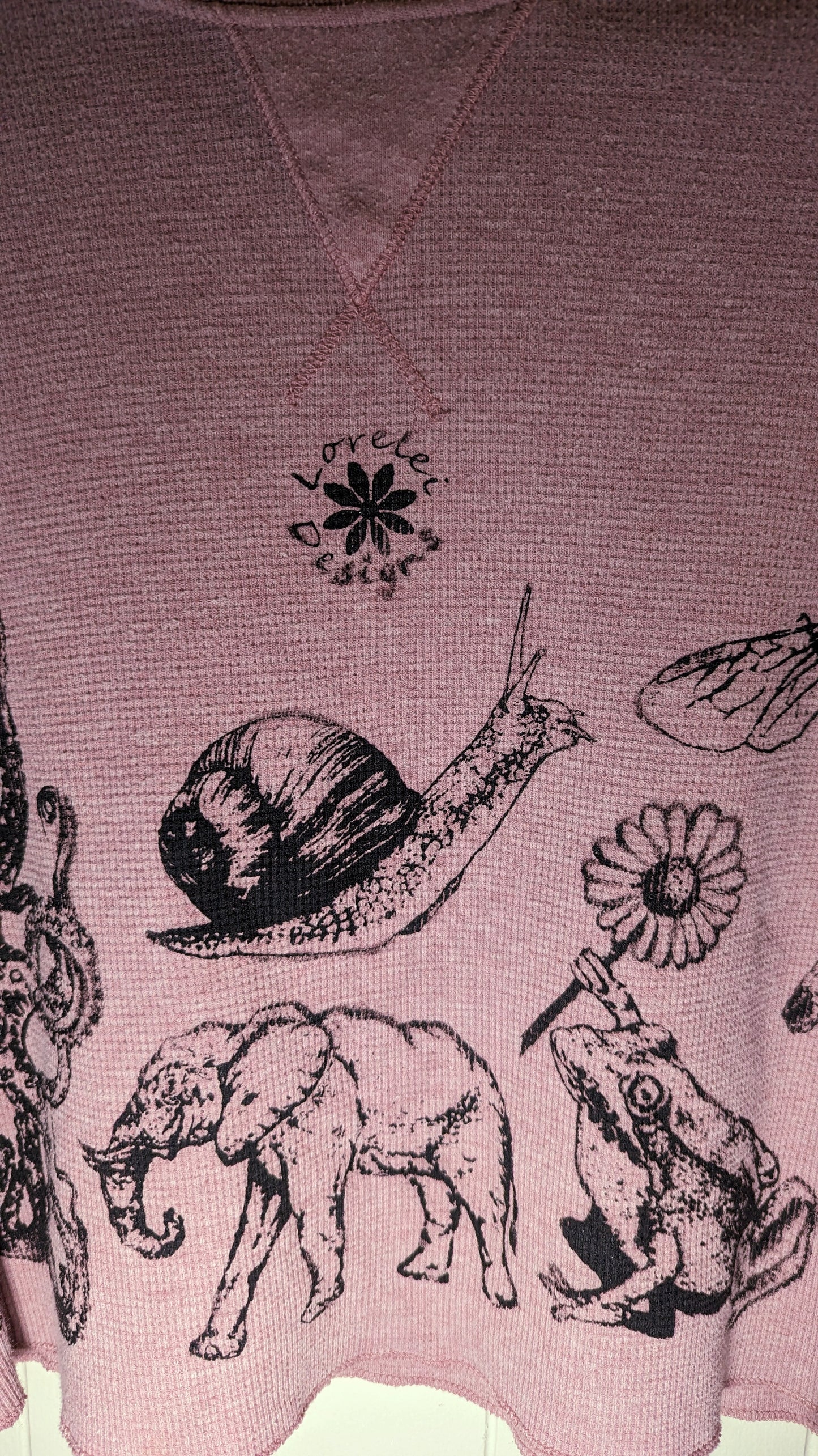 Cropped Large Pink Long-sleeve