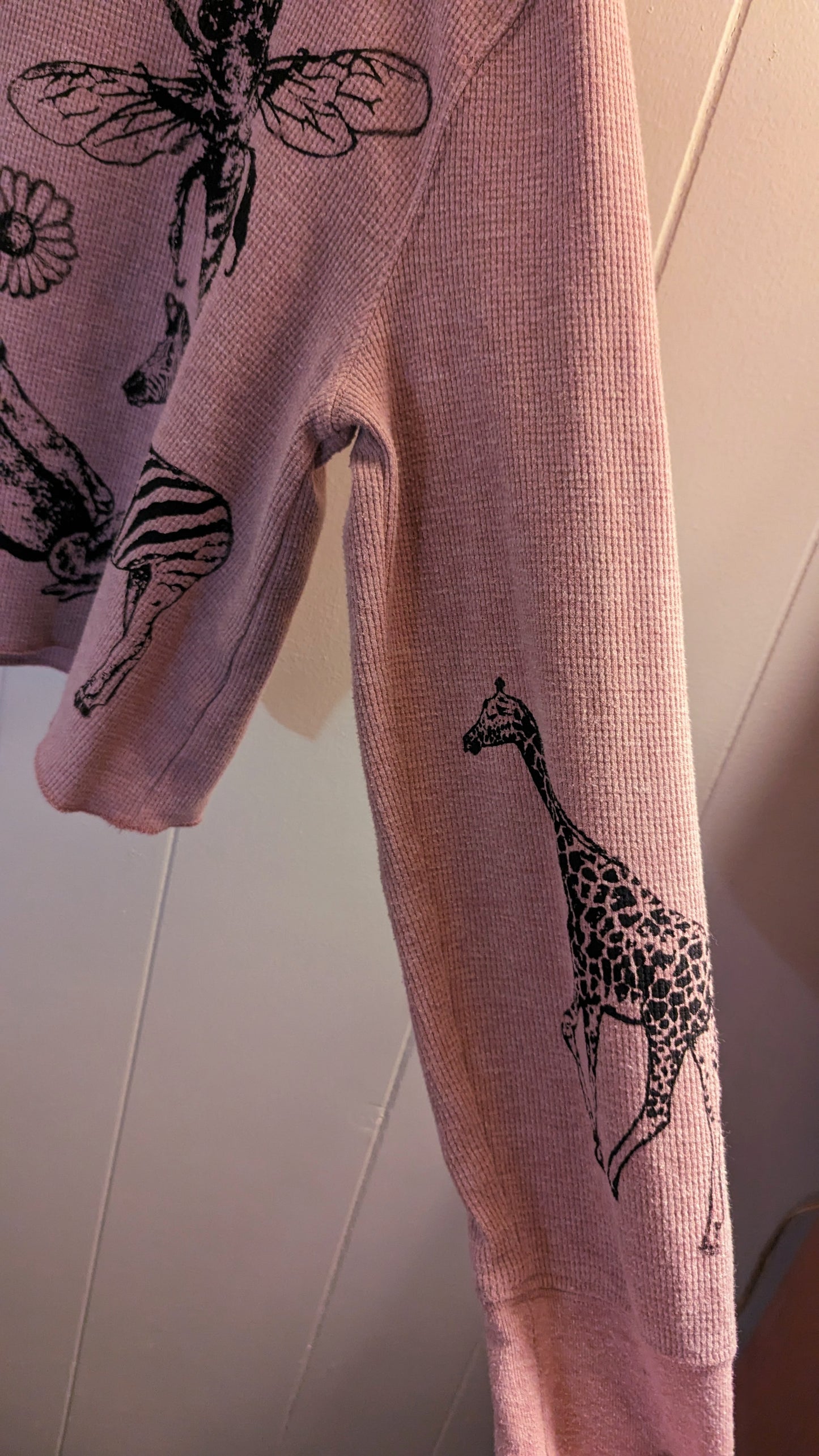 Cropped Large Pink Long-sleeve