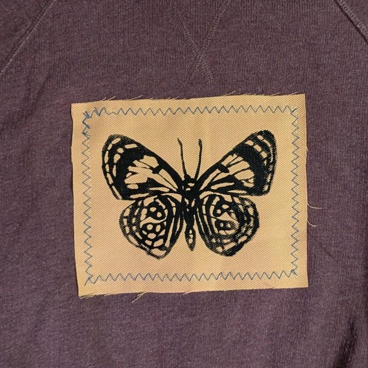 Small Butterfly Patch Sweatshirt