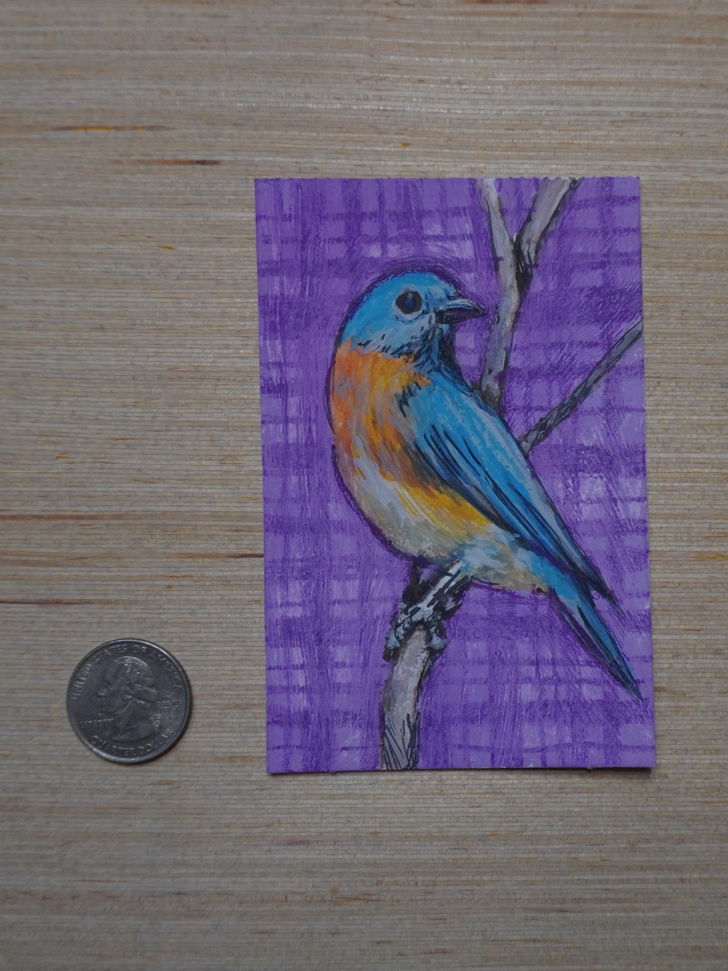 Mini Bluebird Painting
