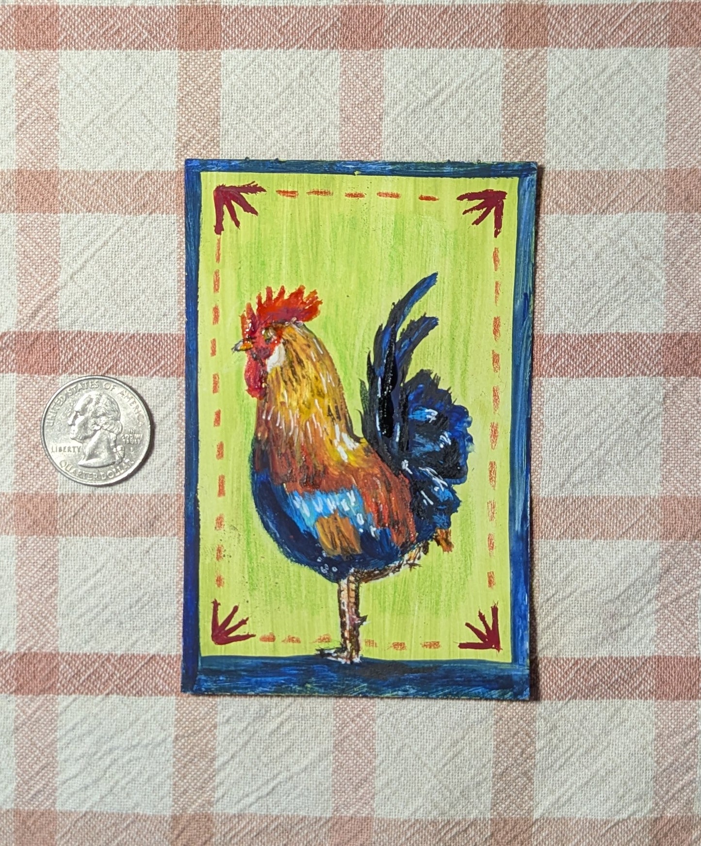Mini Rooster Painting
