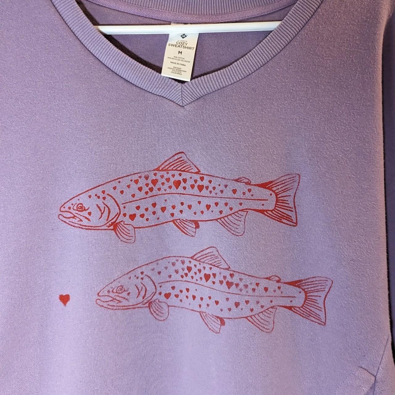 Medium Valentine's Trout Sweatshirt