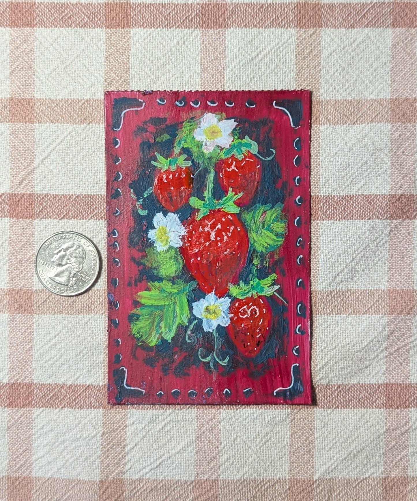 Mini Strawberry Painting