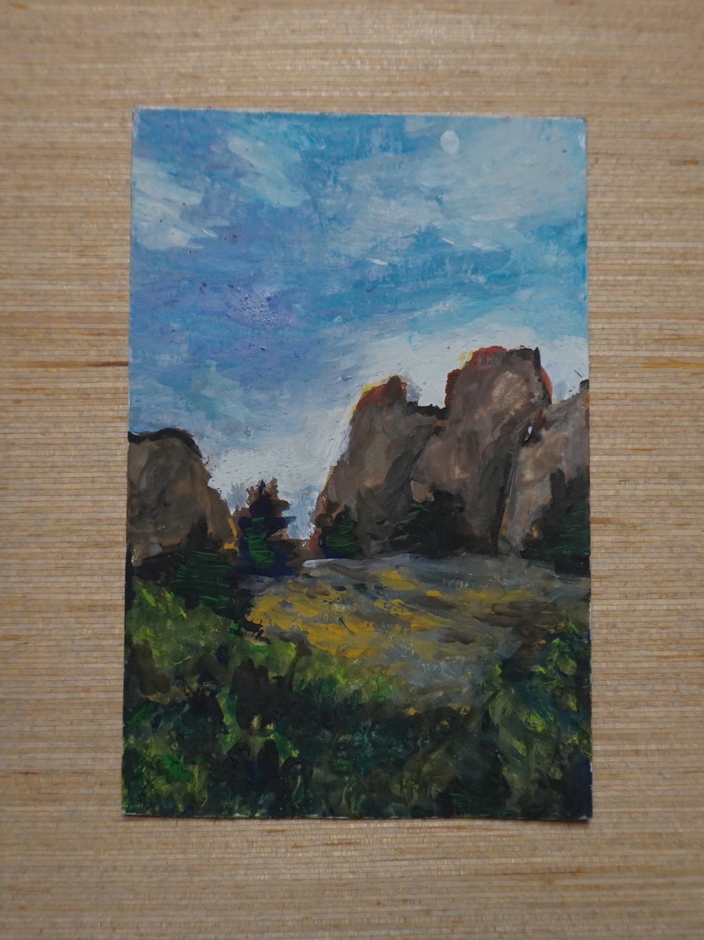 Mini Boulder Colorado #1 Painting