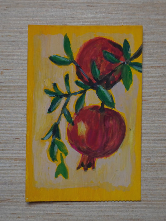 Mini Pomegranate Painting