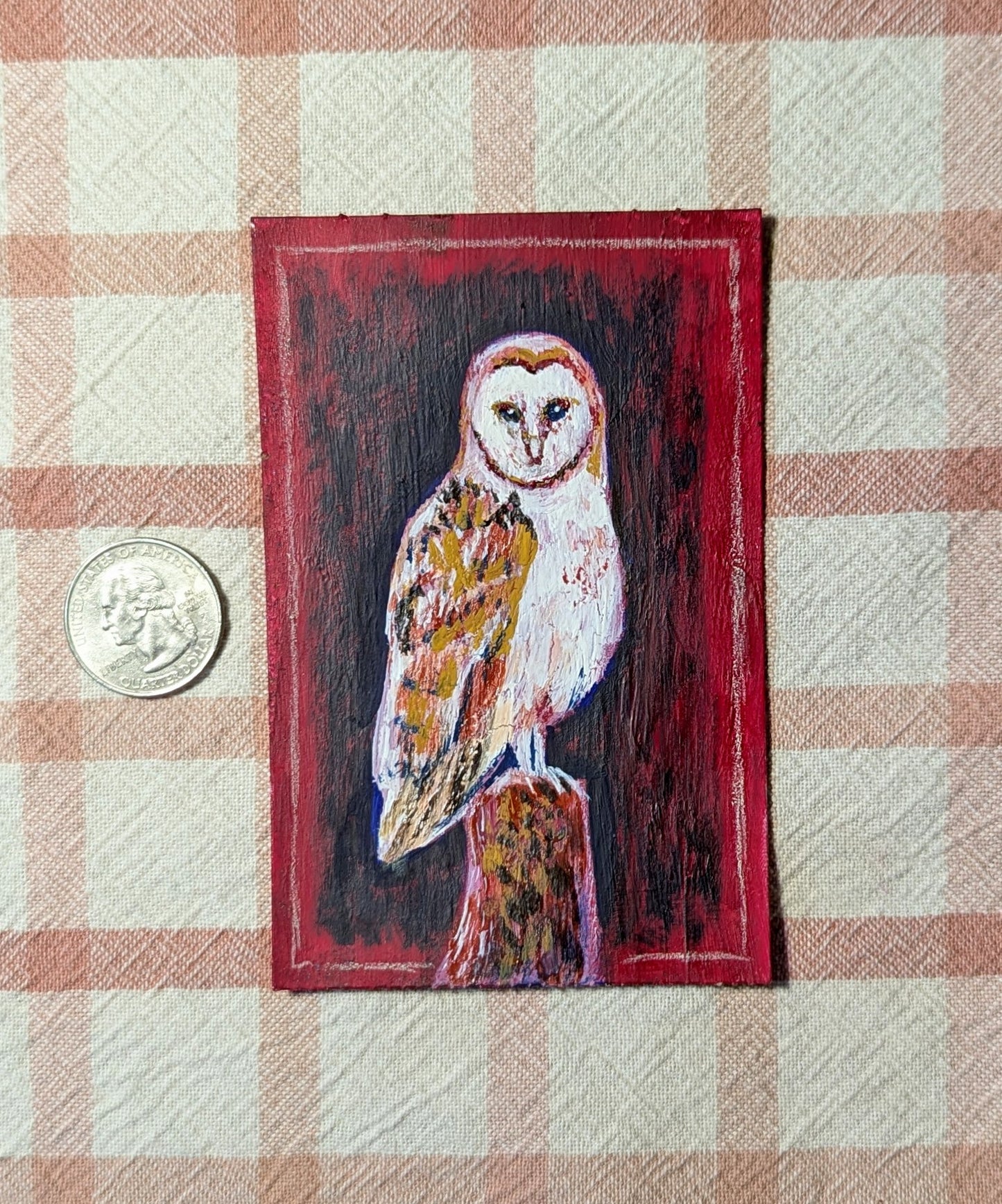 Mini Owl Painting