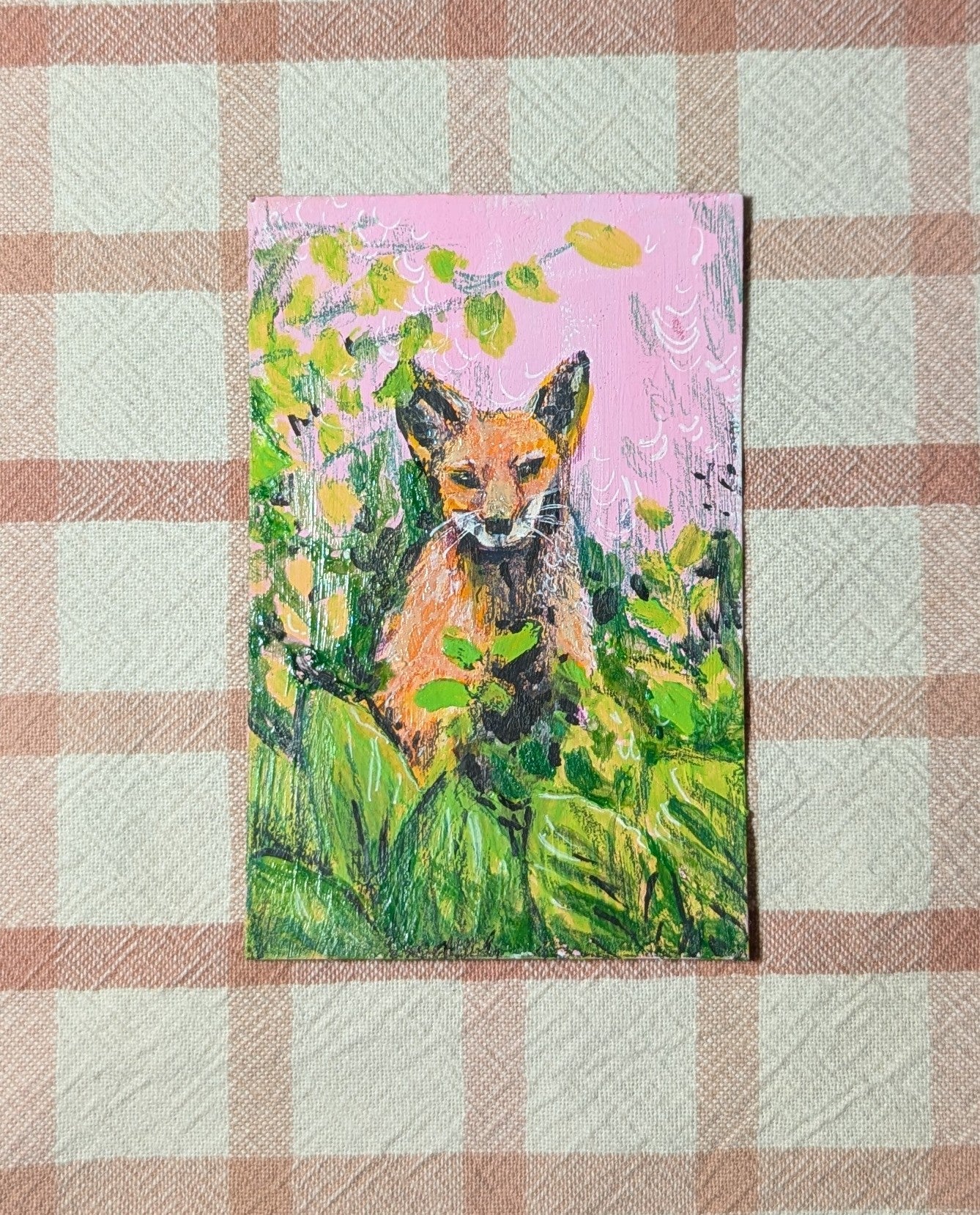 Mini Fox Painting