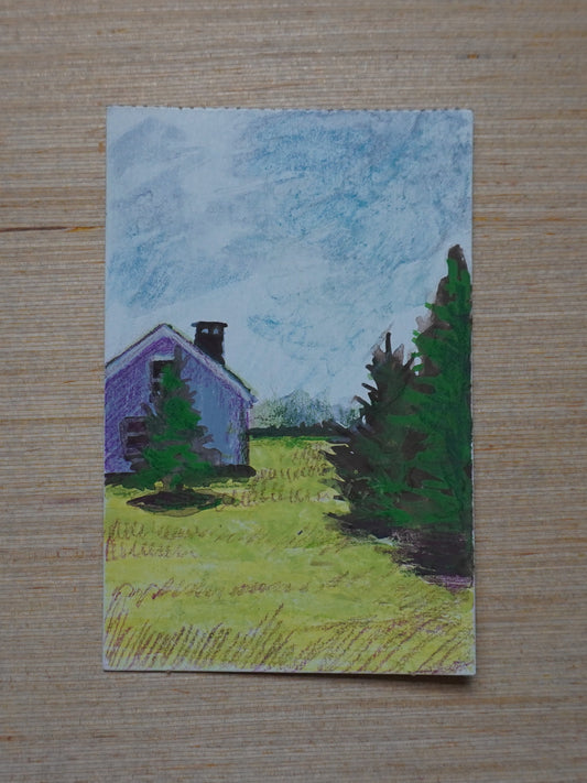 Mini Oceanside View Painting