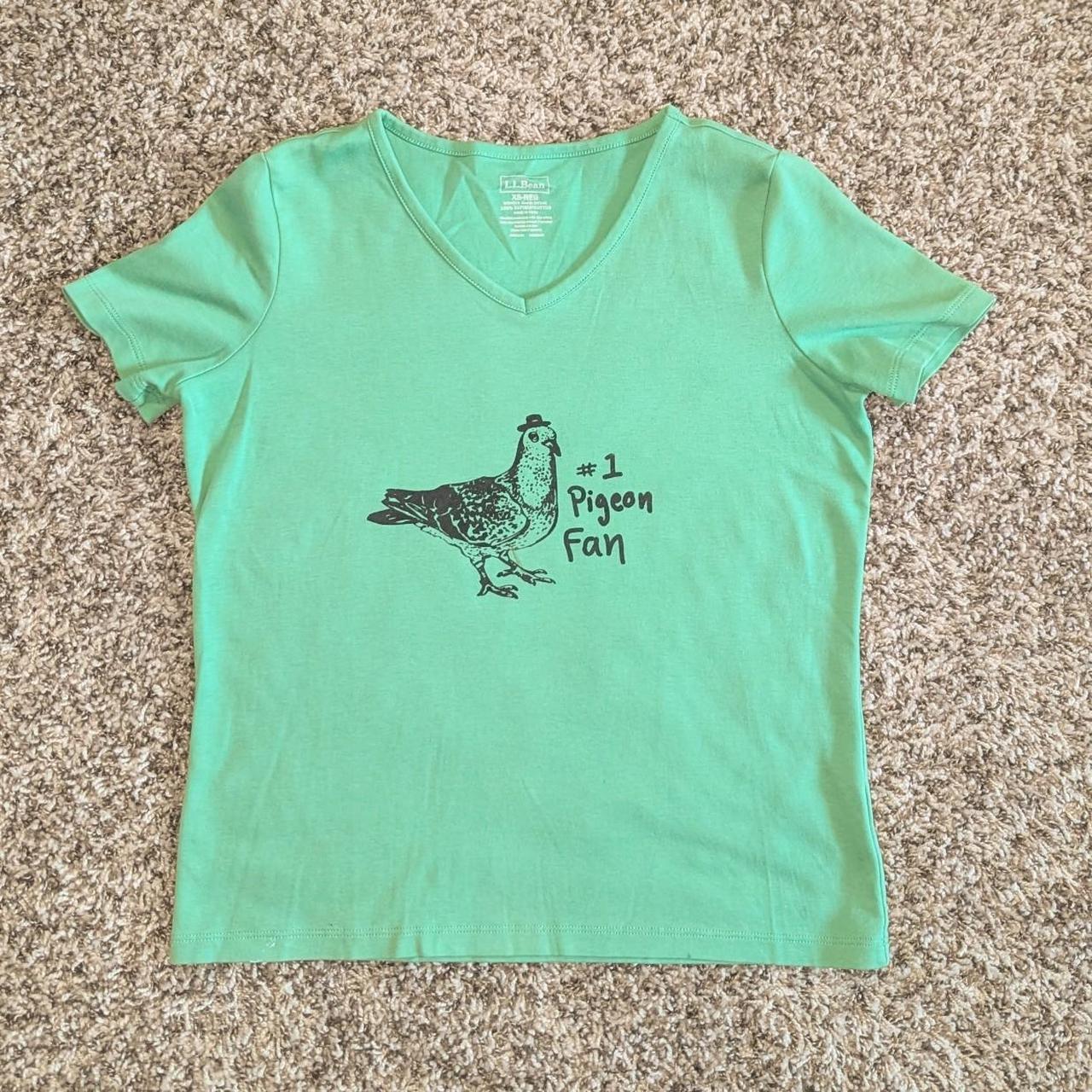 XS Green Pigeon T-shirt