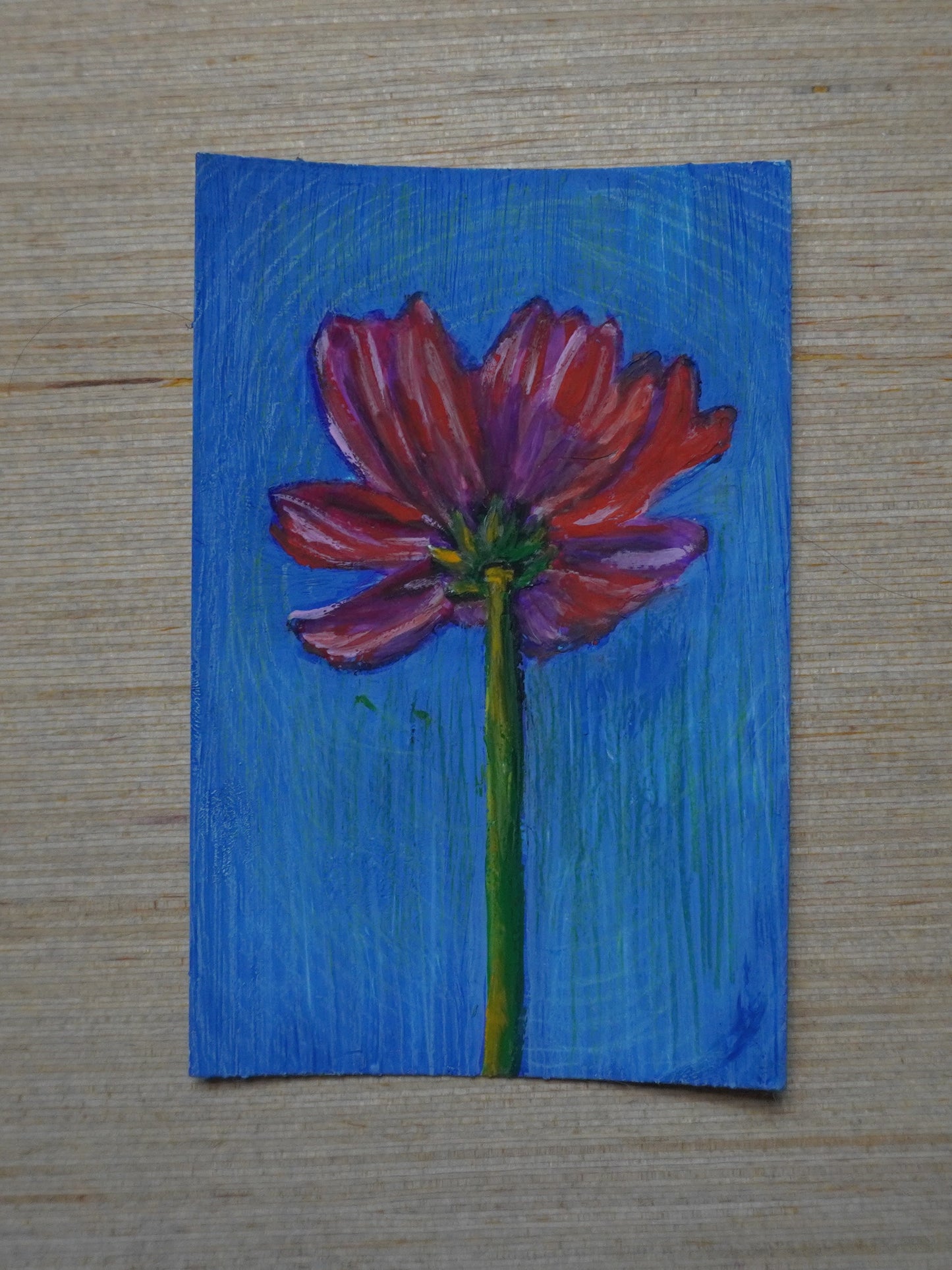 Mini Red Flower Painting