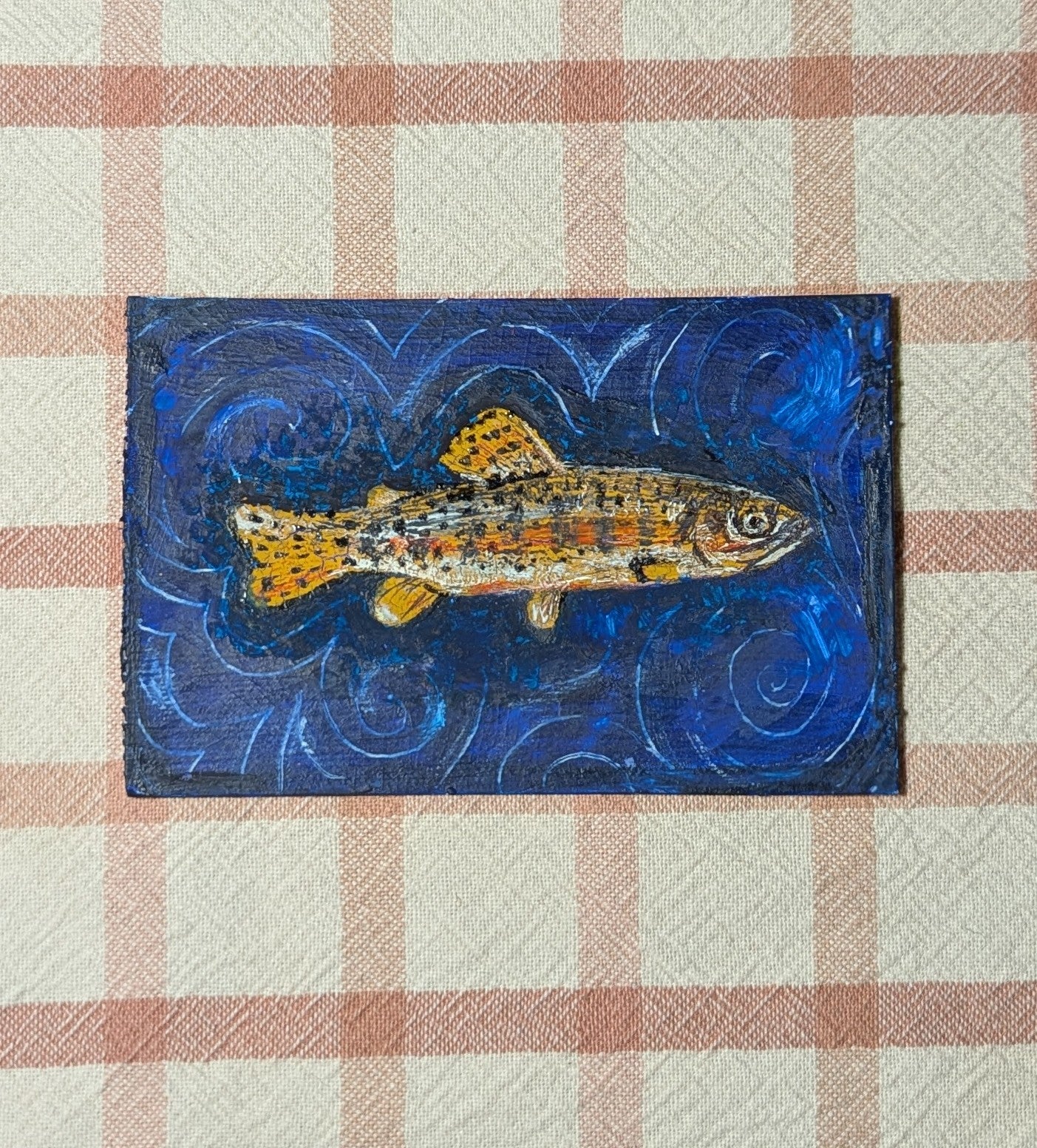 Mini Golden Trout Painting