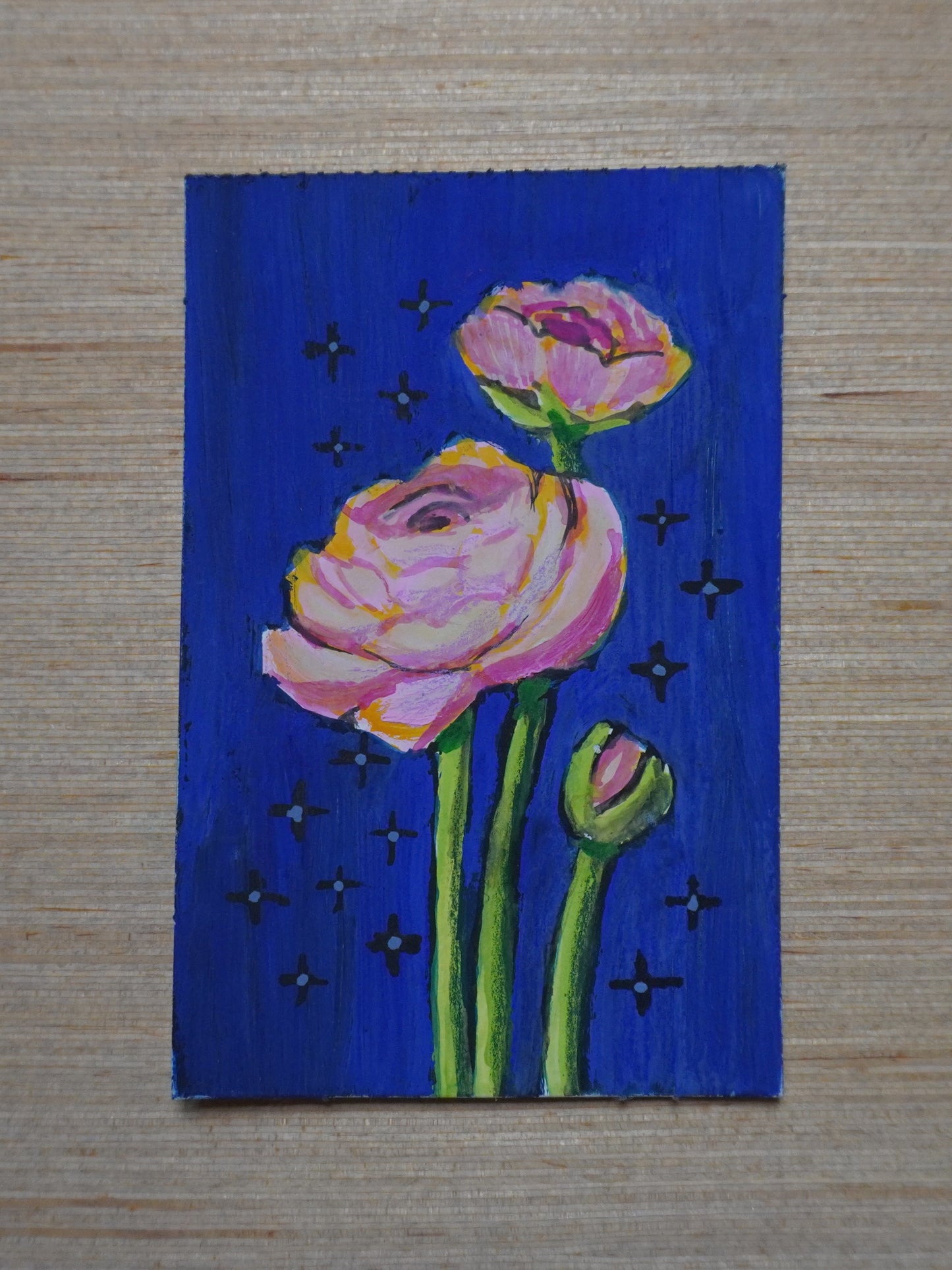 Mini Peony Painting