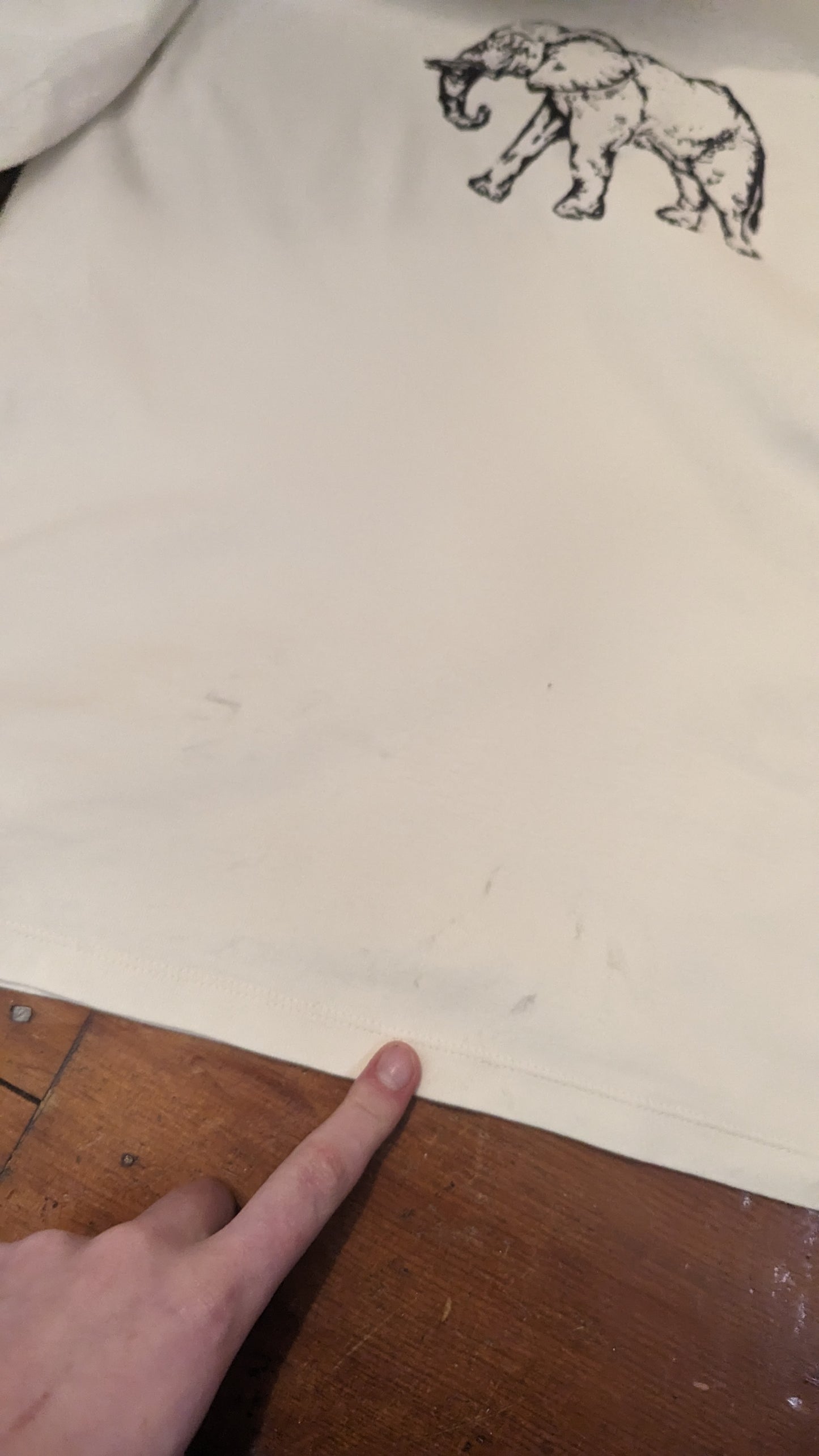 Womens large elephant shirt
