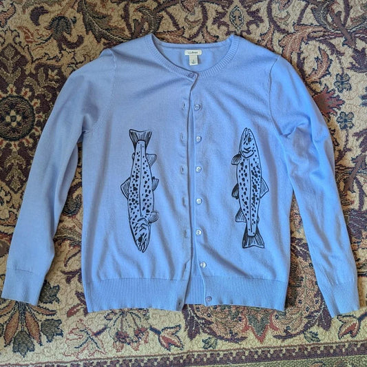 Small Valentine's Trout Cardigan