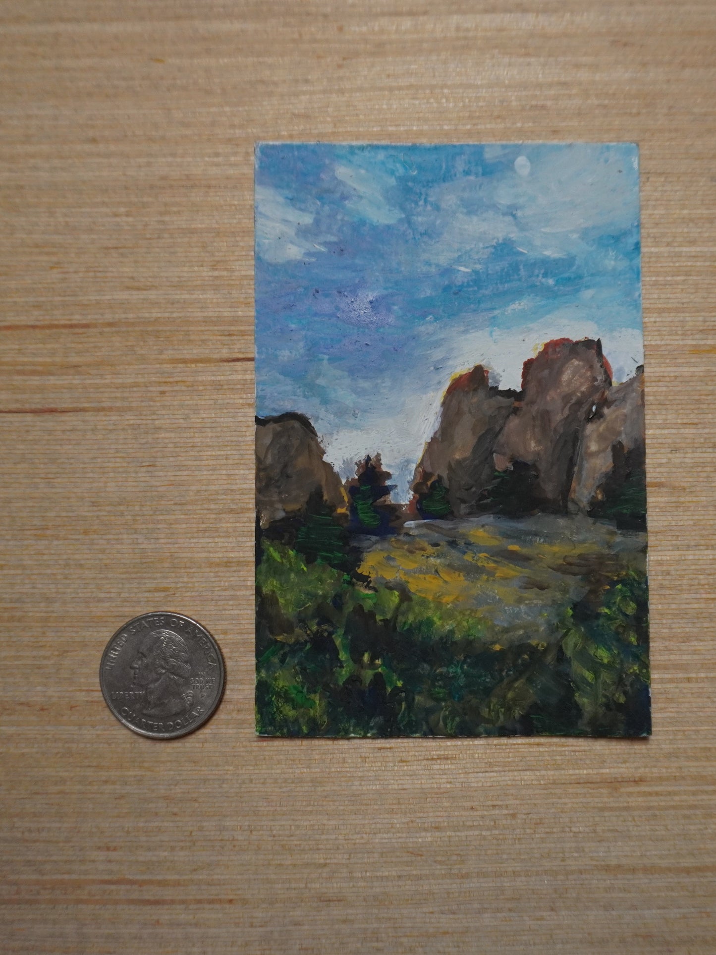Mini Boulder Colorado #1 Painting