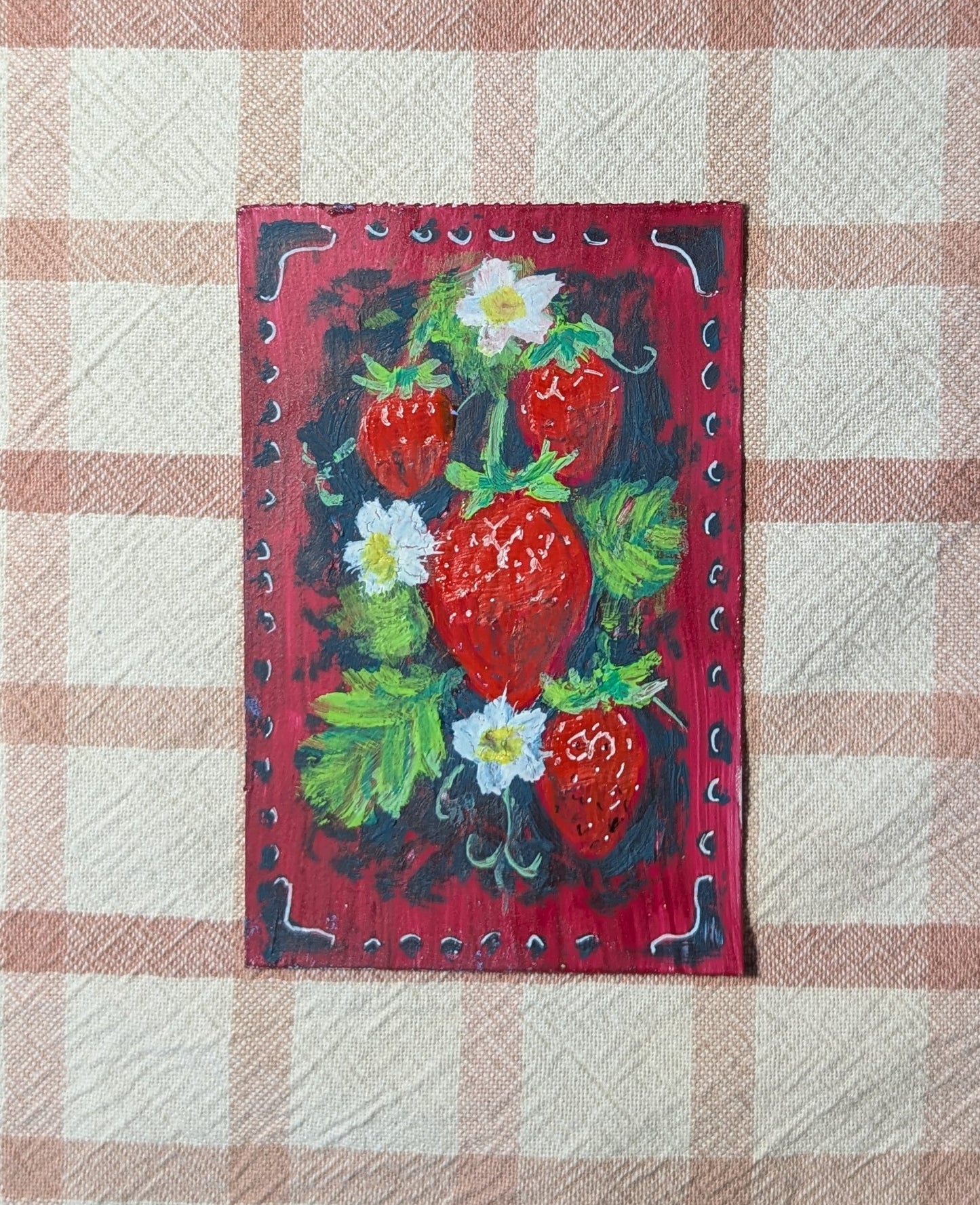 Mini Strawberry Painting