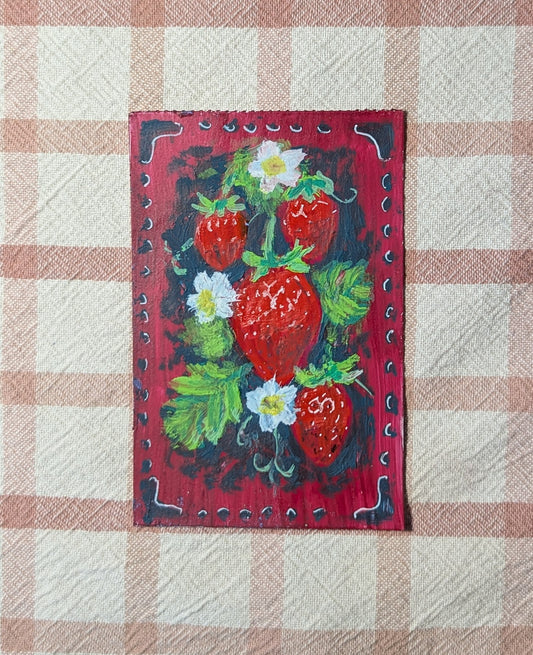 Mini Strawberry Painting