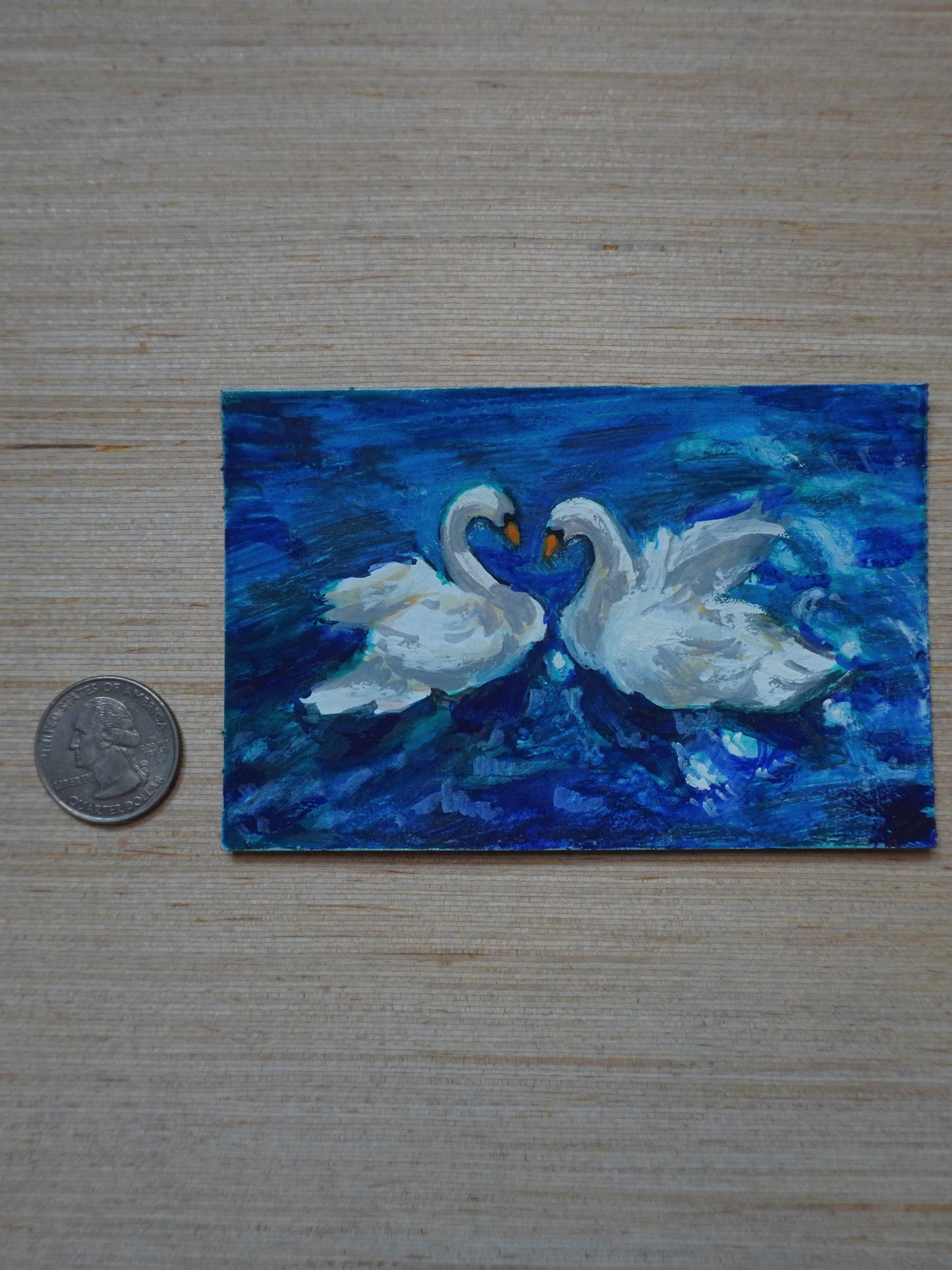 Mini Swan Painting