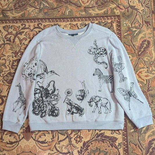 Large Multi-Animal Sweatshirt