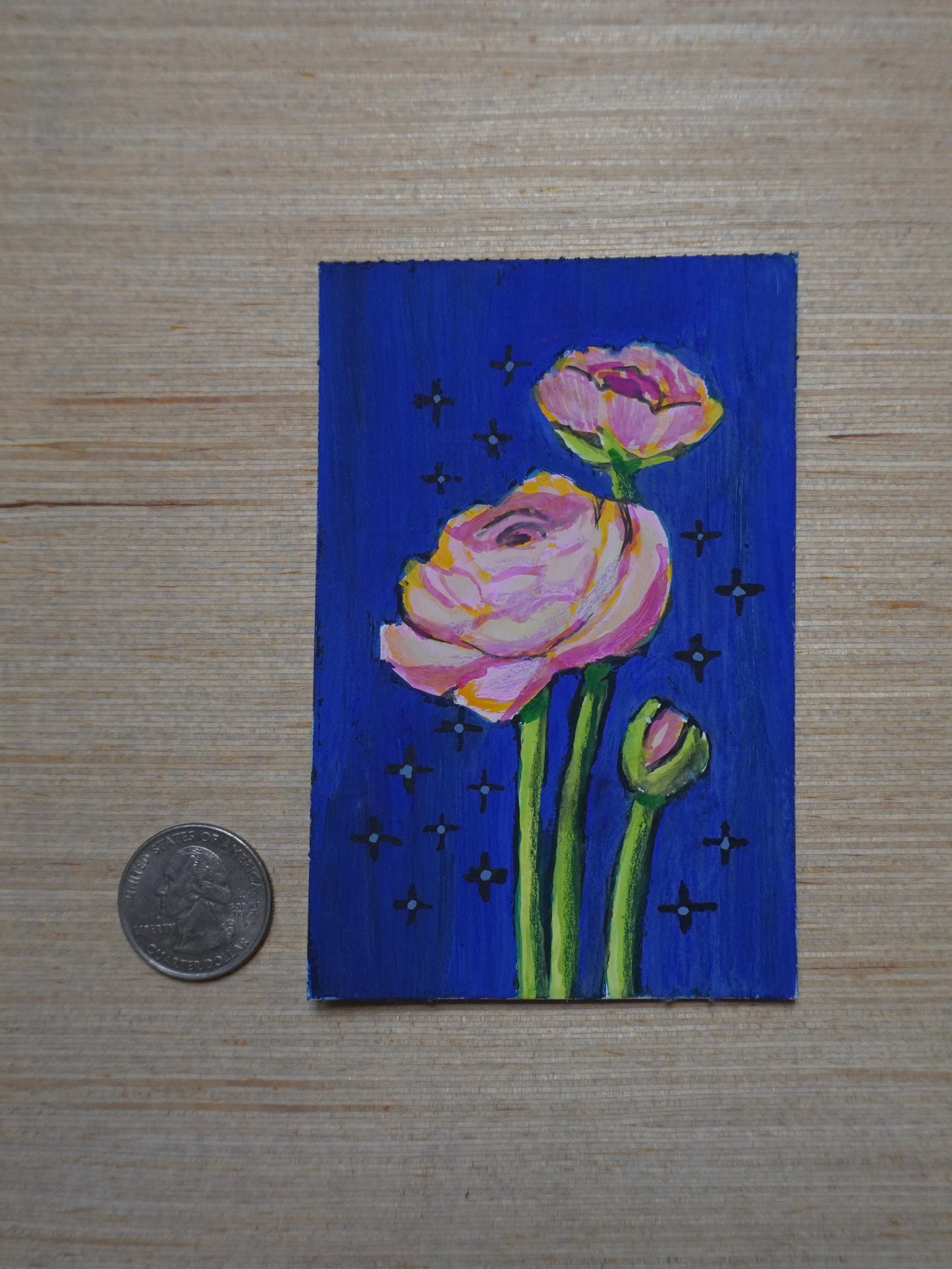 Mini Peony Painting