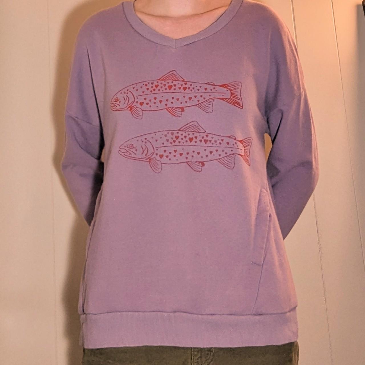 Medium Valentine's Trout Sweatshirt