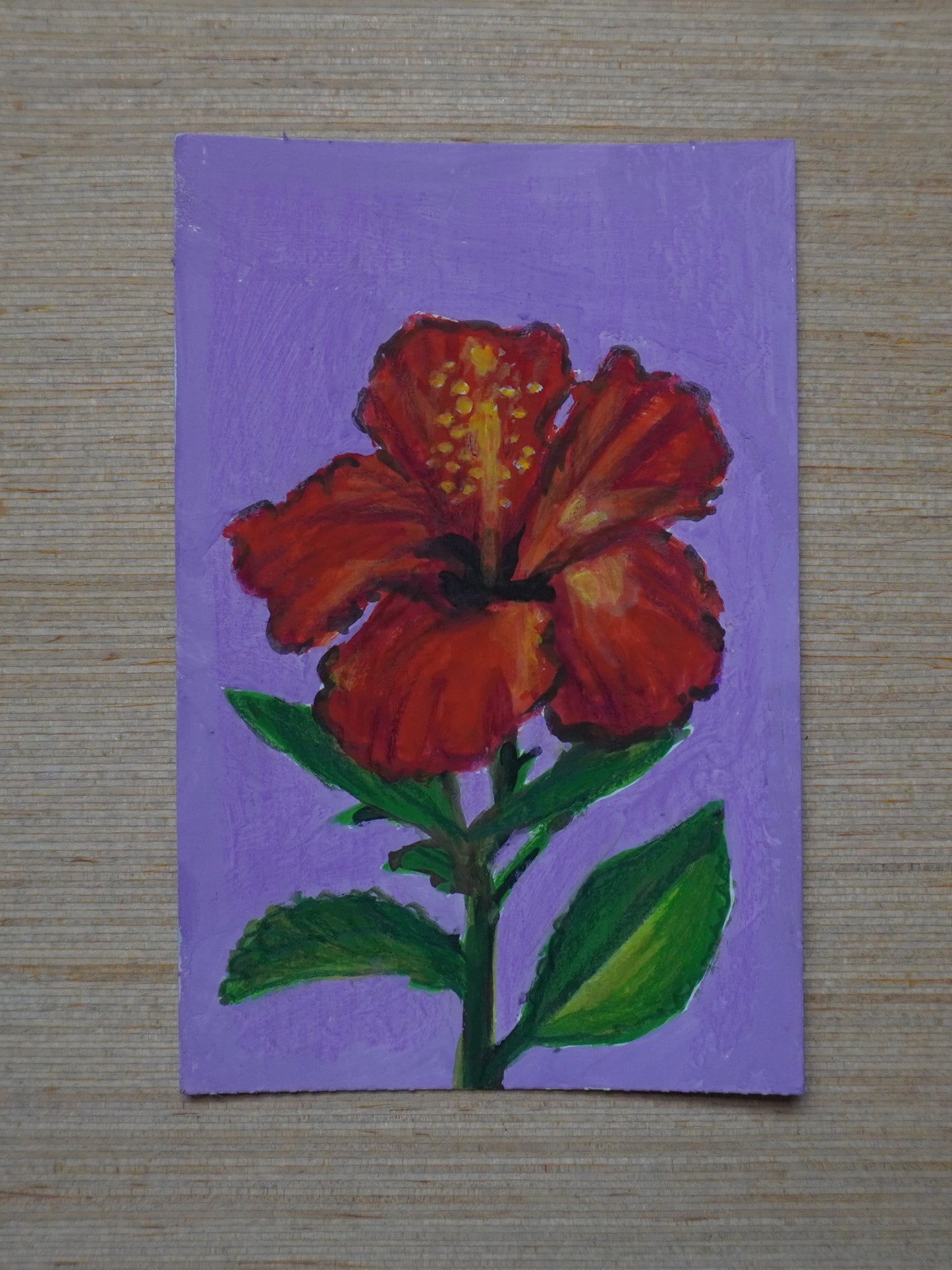 Mini Hibiscus Painting