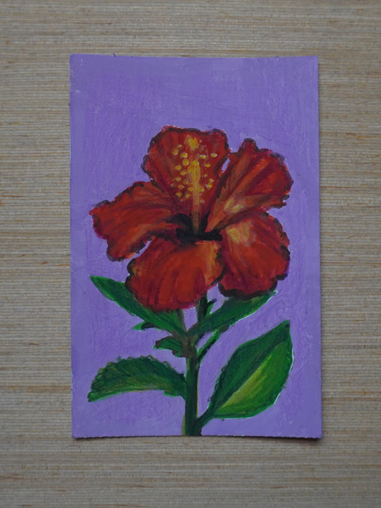 Mini Hibiscus Painting
