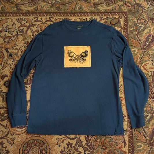 Large Butterfly Patch Long-Sleeve