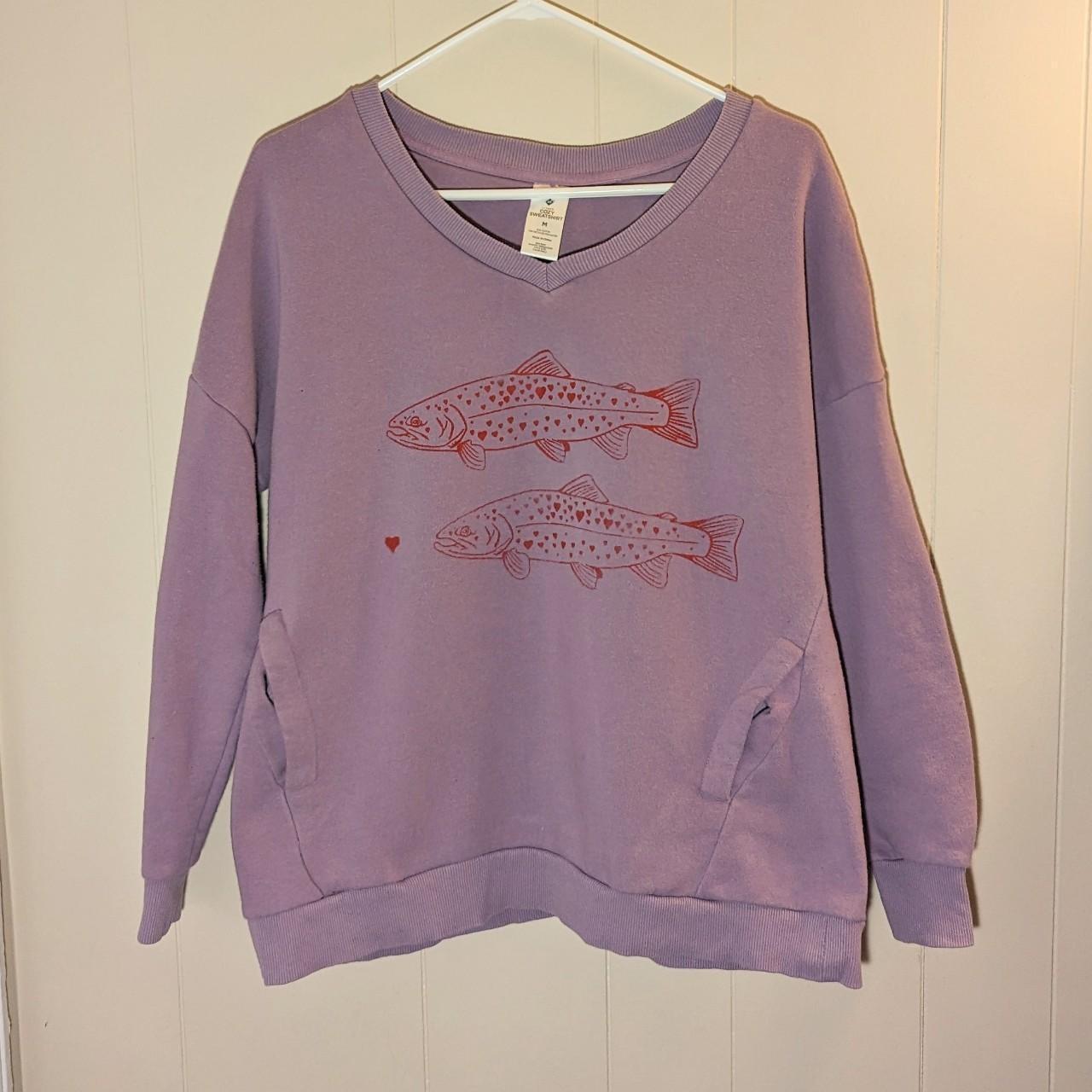 Medium Valentine's Trout Sweatshirt