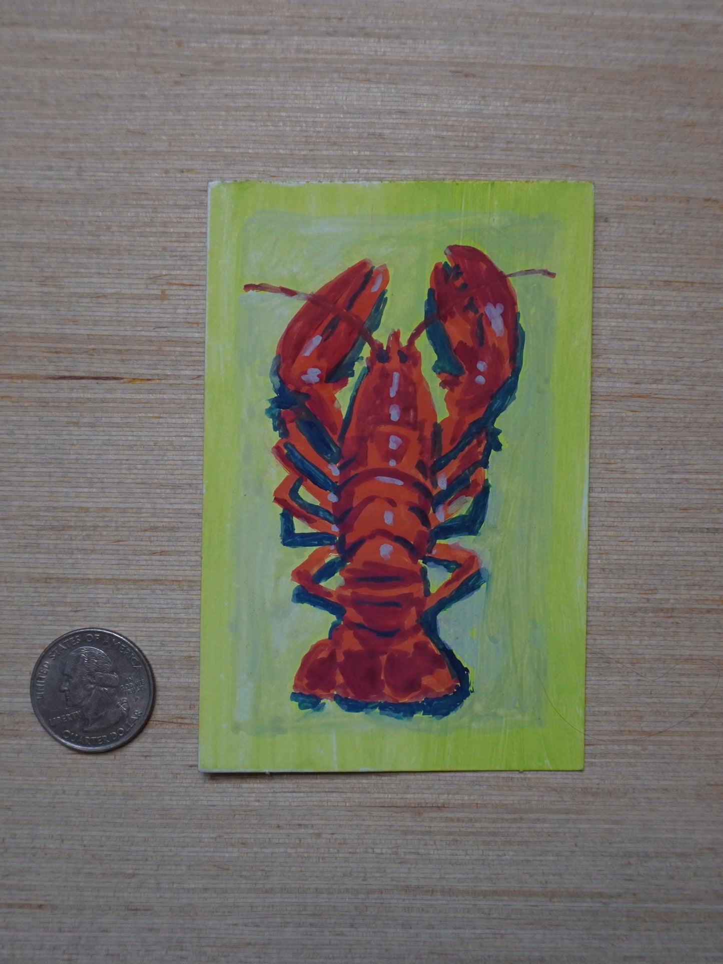 Mini Lobster Painting