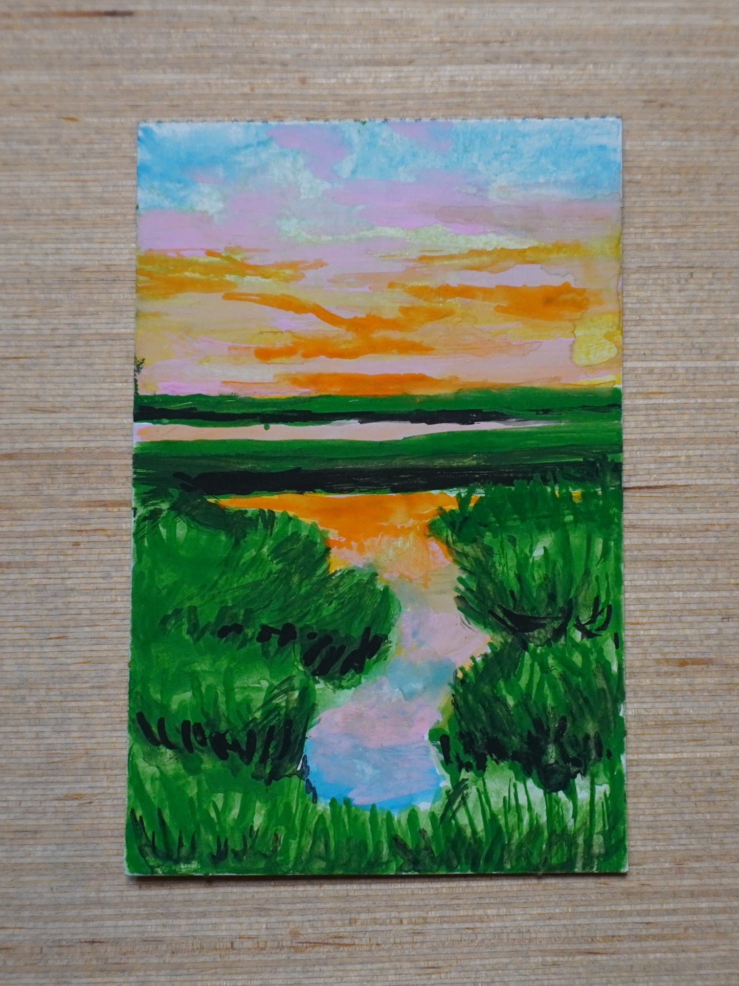 Mini Sunset Painting