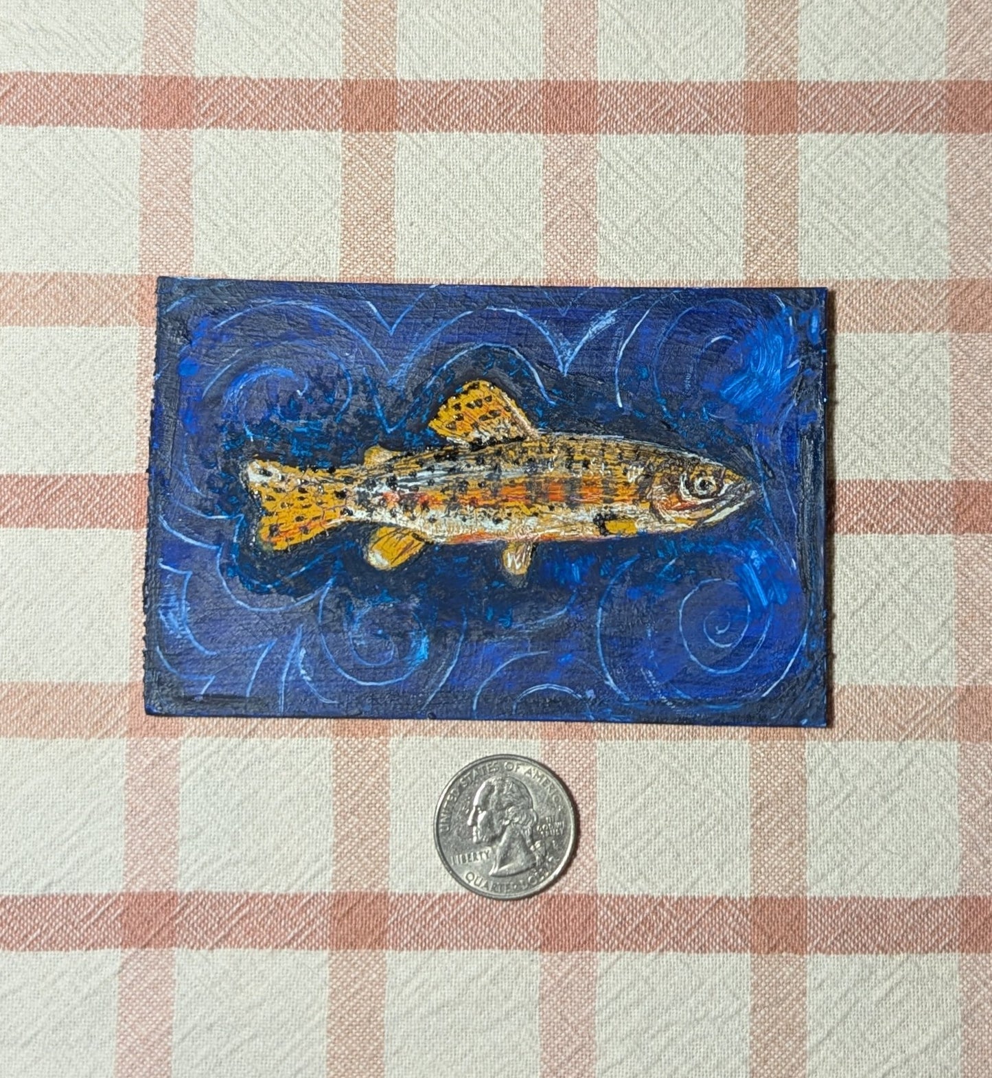 Mini Golden Trout Painting