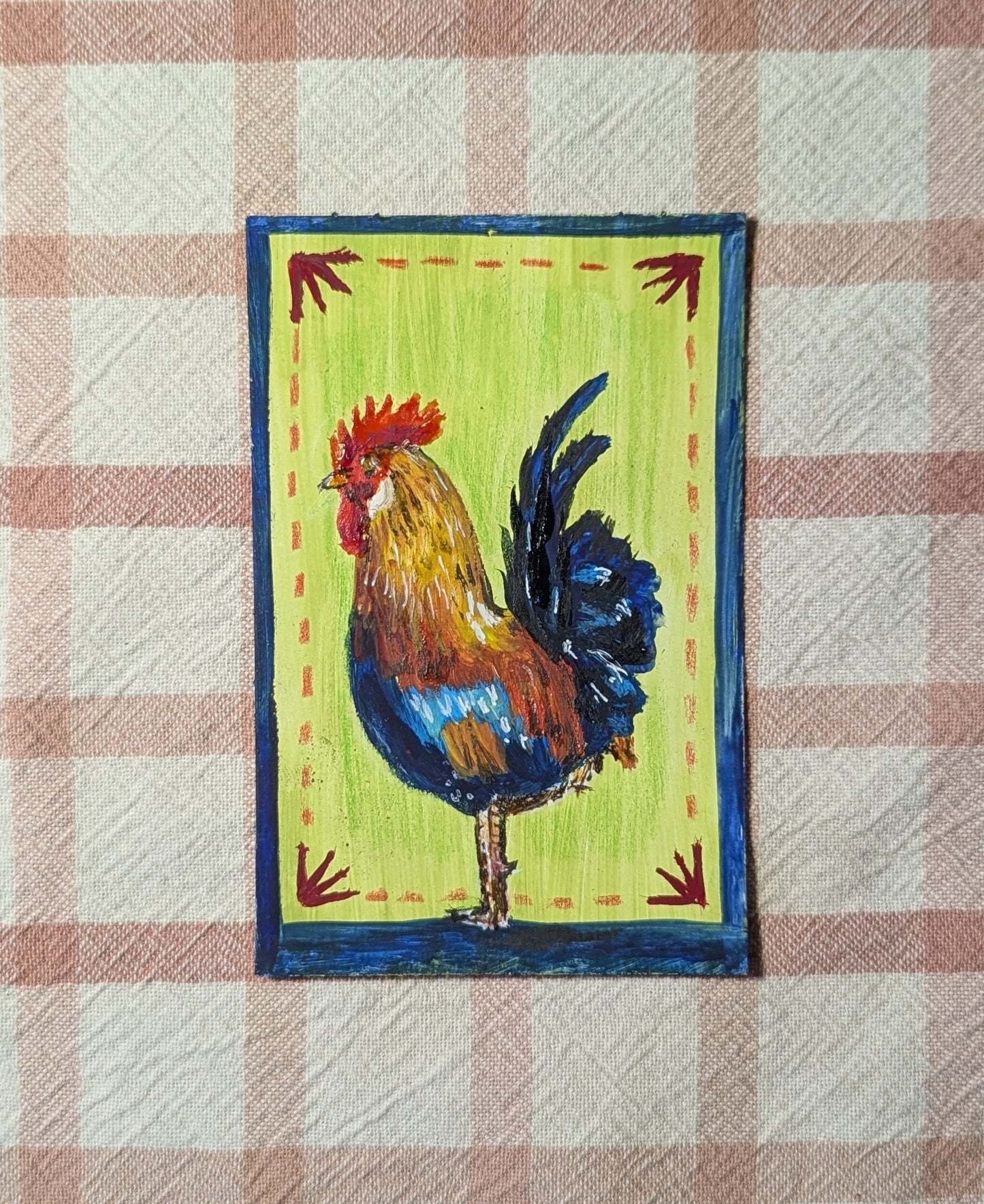 Mini Rooster Painting