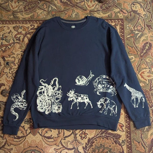 Large Multi-Animal Sweatshirt