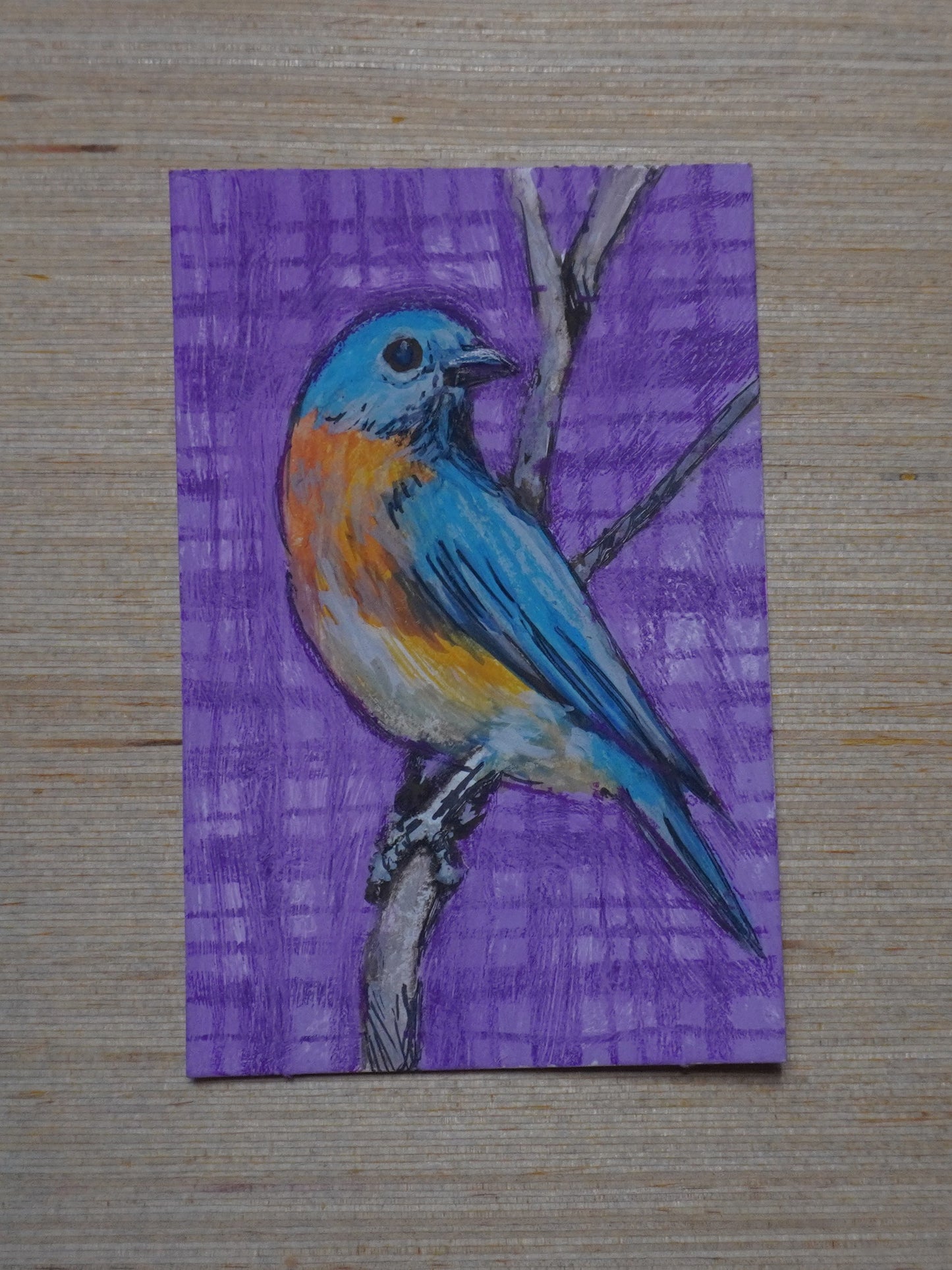 Mini Bluebird Painting